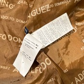 ADOLFO DOMINGUEZ アドルフォドミンゲス ベルト付き ジャケット 38 /キャメルブラウン/ビンテージ