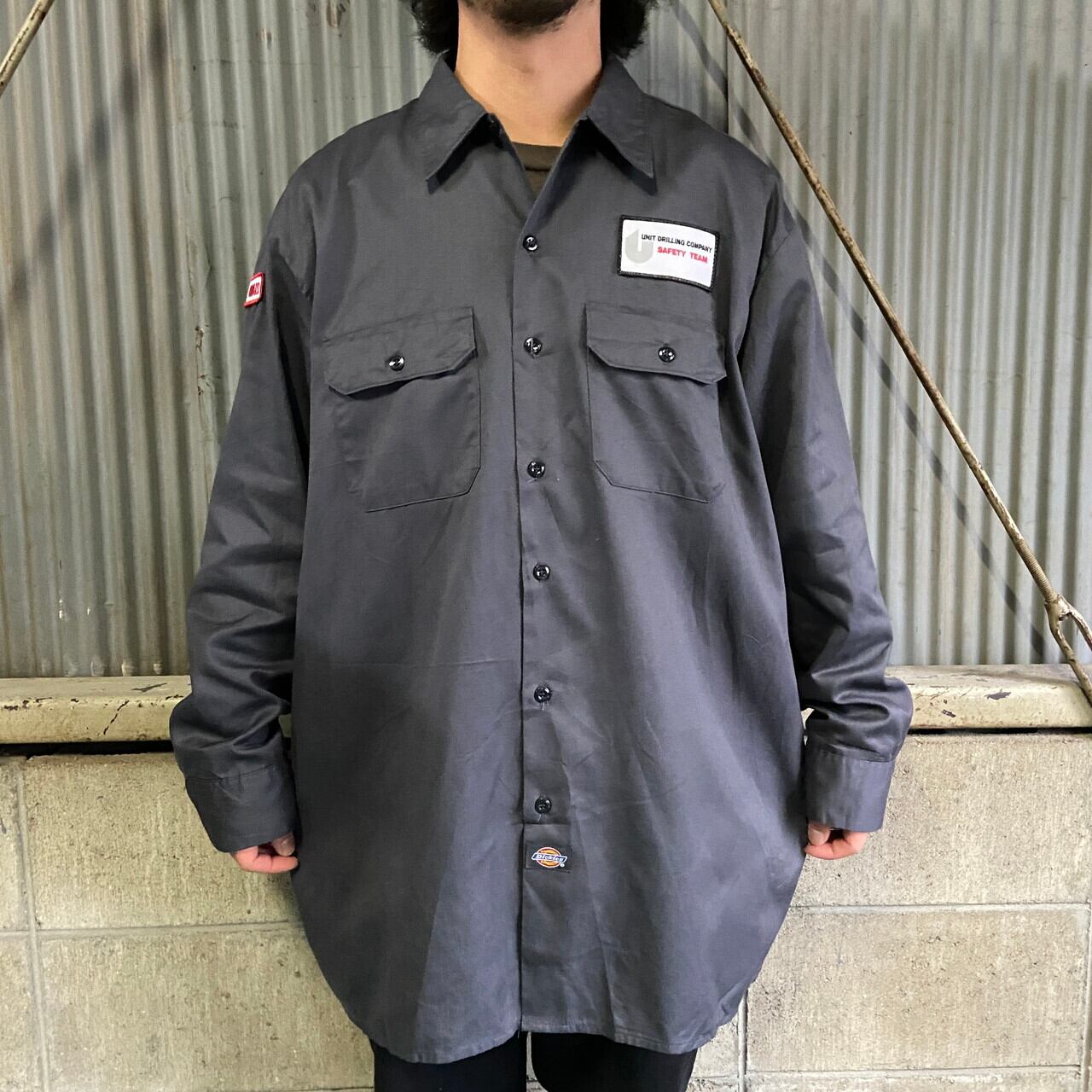 ビッグサイズ 90年代 USA製 ビンテージ Dickies ディッキーズ 企業ロゴ ...