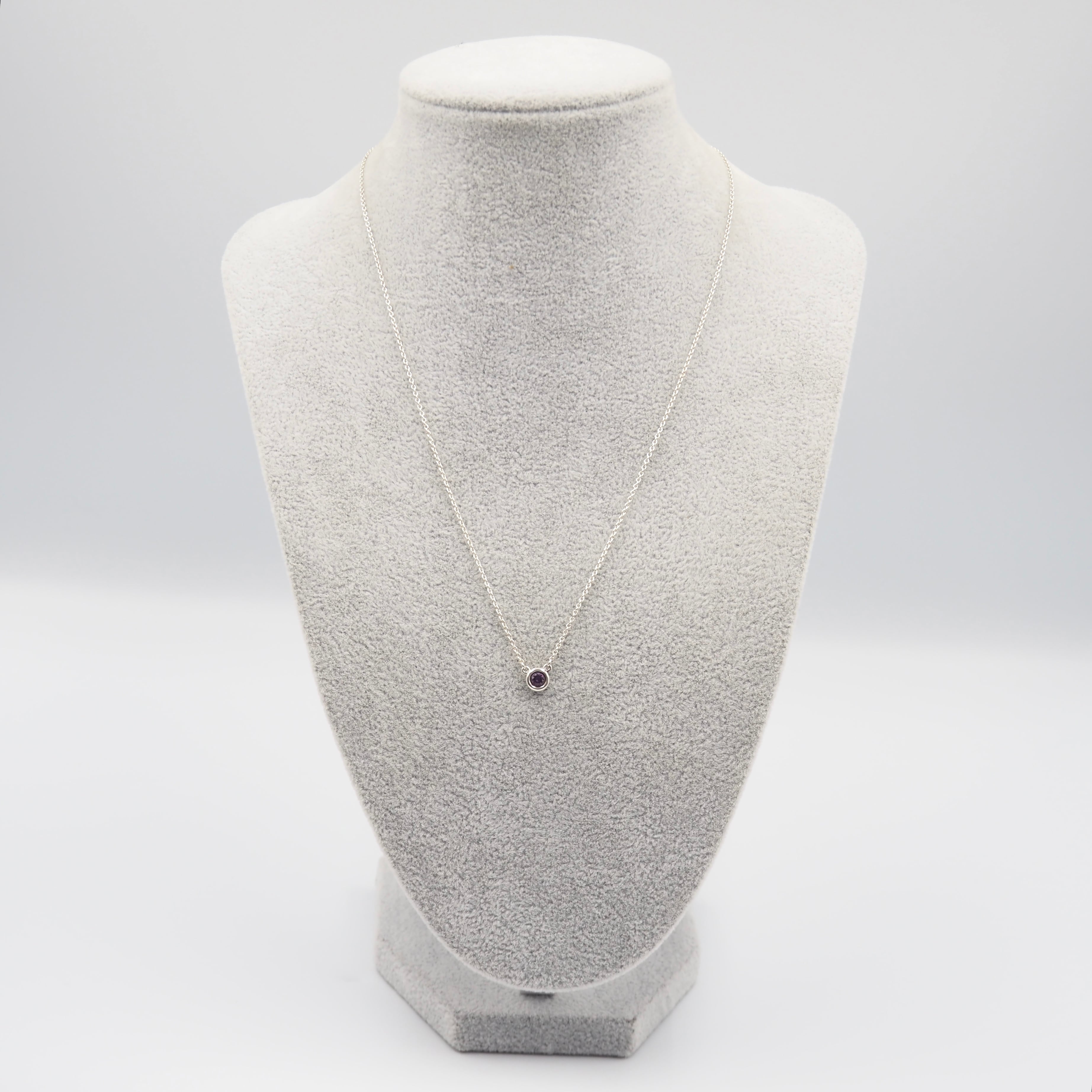 【美品】　TIFFANY アメジスト 8ミリ ネックレス 925 ティファニー 美品】 TIFFANY アメジスト 8ミリ ネックレス 925 ティファニー