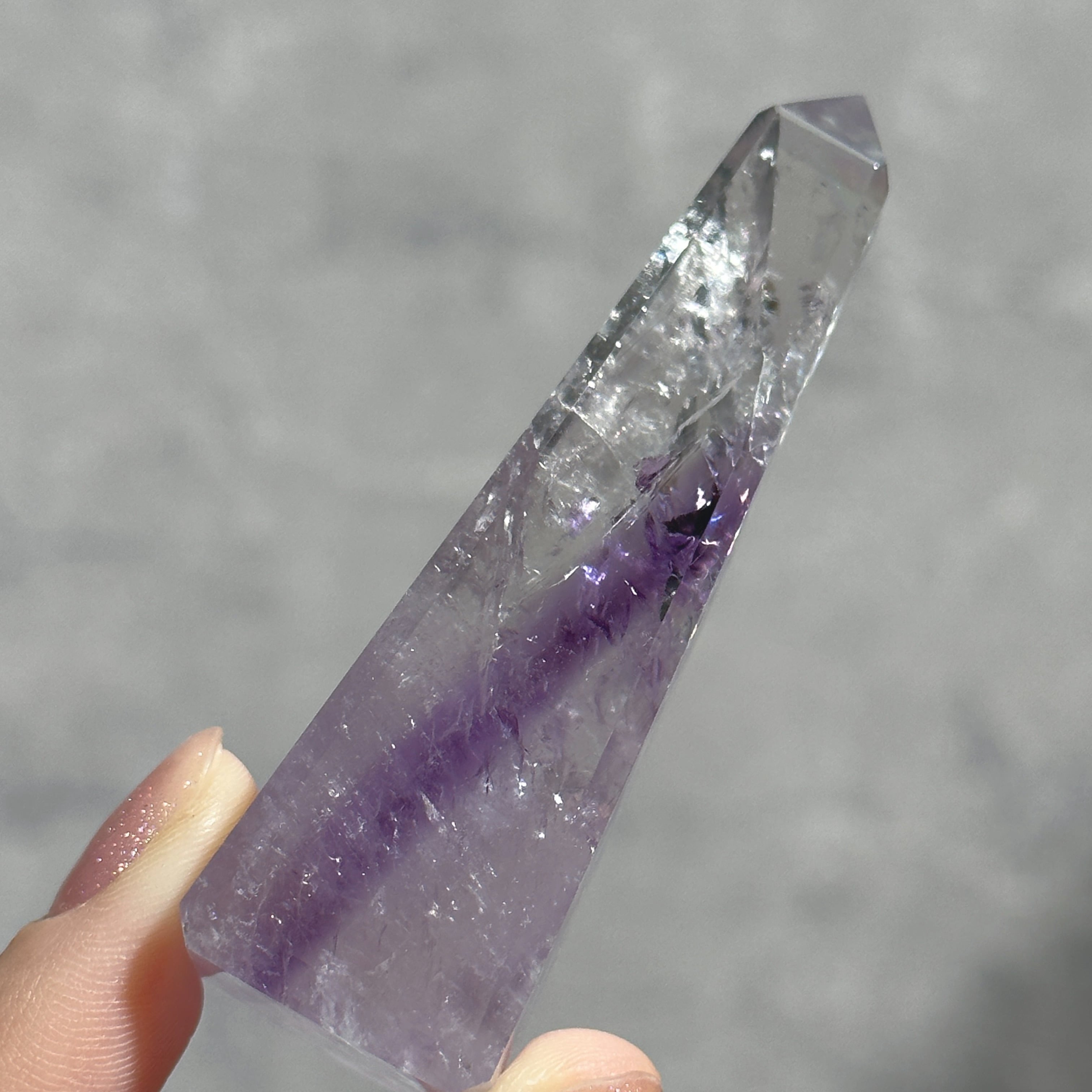 虹◎ファントムアメジスト オベリスク11◇Phantom Amethyst ◇天然石