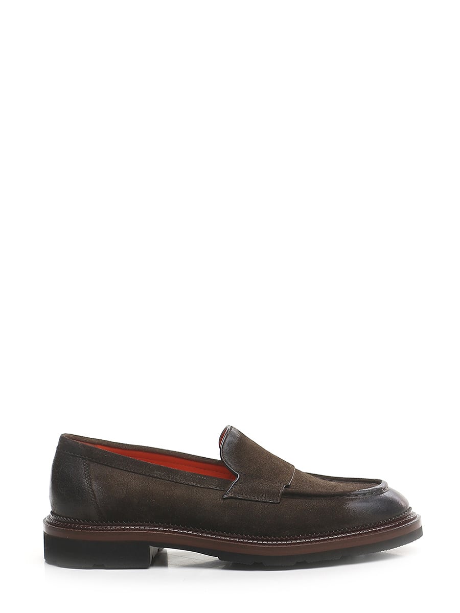 Santoni ローファー メンズ ブラウン MCCO18357
