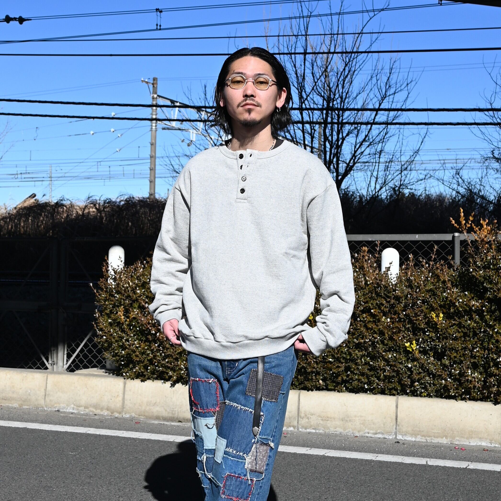 INTERIM / HENRY LOOP WHEEL SWEAT SHIRT | GANKO