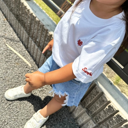 ★Kids★ SFRS Logo Tee - White / Red