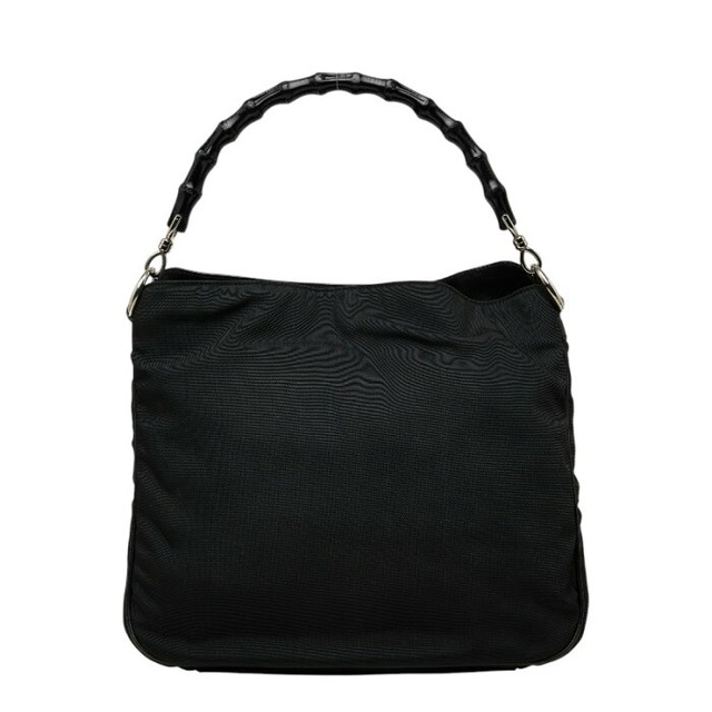 グッチ バンブー ハンドバッグ 0011638 ブラック ナイロン レディース GUCCI 【中古】