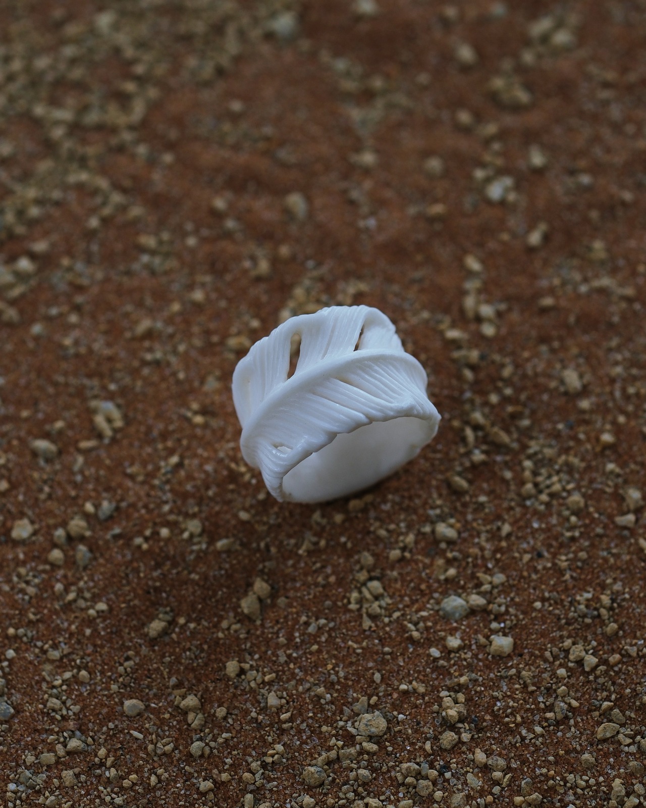 Hand Carved Antler Ring (9 Gauge) | 014