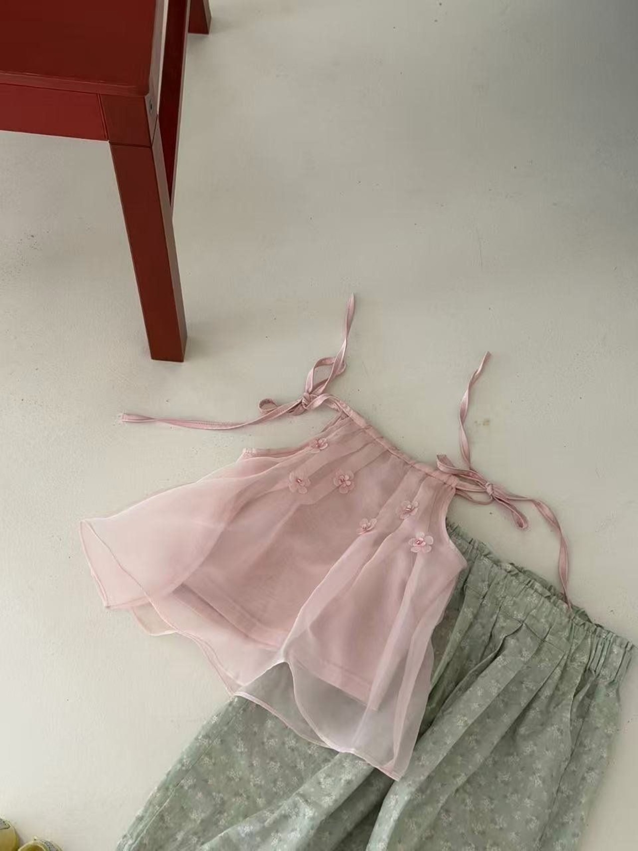 [aiai] Mint Flower Balloon Pants / [아이아이] 민트플라워벌룬팬츠