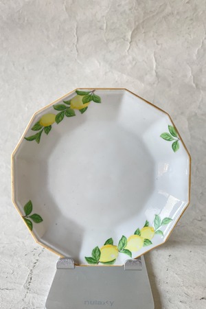檸檬 花形リムまめ皿B　阿部慎太朗作品　AB25_51