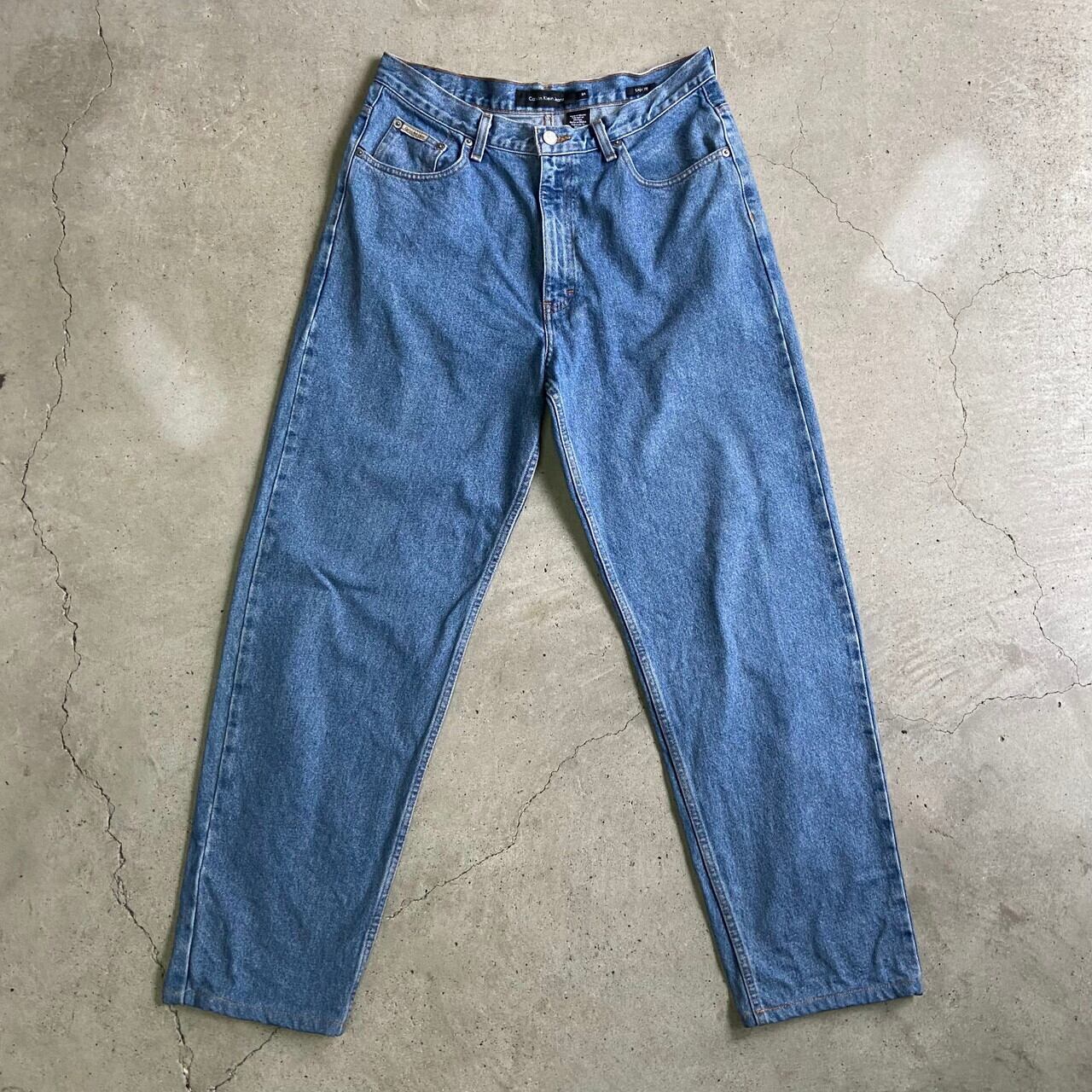 Calvin Klein Jeans カルバンクライン ジーンズ EASY FIT テーパード デニムパンツ メンズw34 古着【デニムパンツ