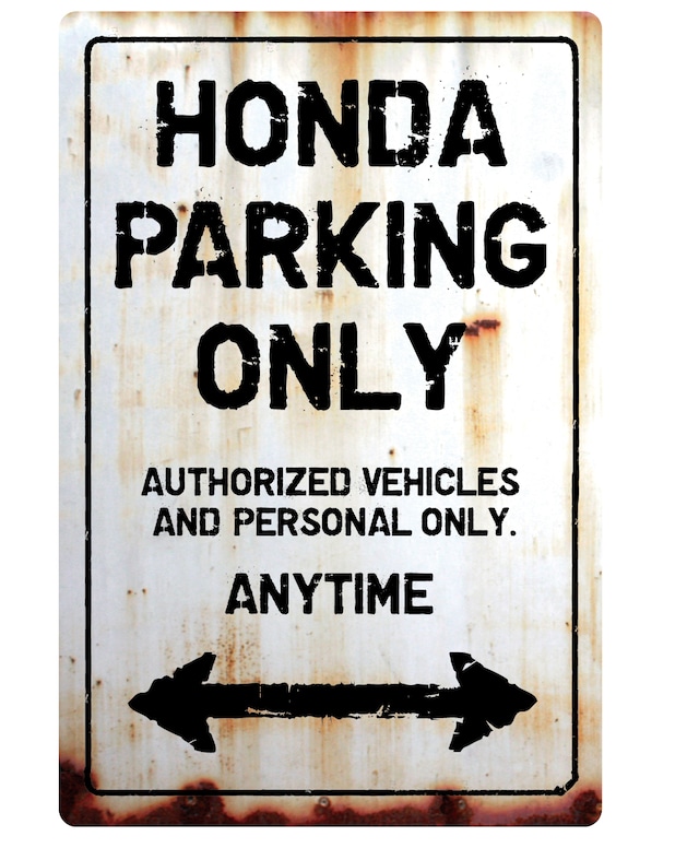 【送料無料】HONDA Parking Onlyサインボードパーキングオンリー ヴィンテージ風 サインプレート ホンダ HONDA  ガレージサイン アメリカ雑貨 アメリカン雑貨 壁飾り ウォールデコレーション 壁面装飾 おしゃれ インテリア 雑貨