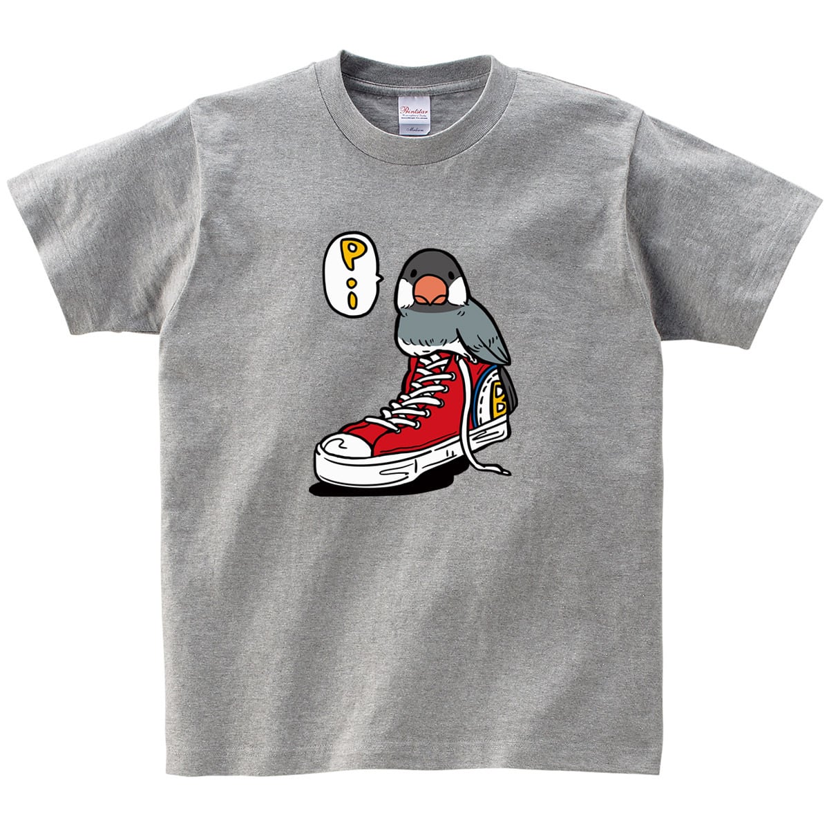 スニーカー 桜文鳥Tシャツ am72 おもしろtシャツ