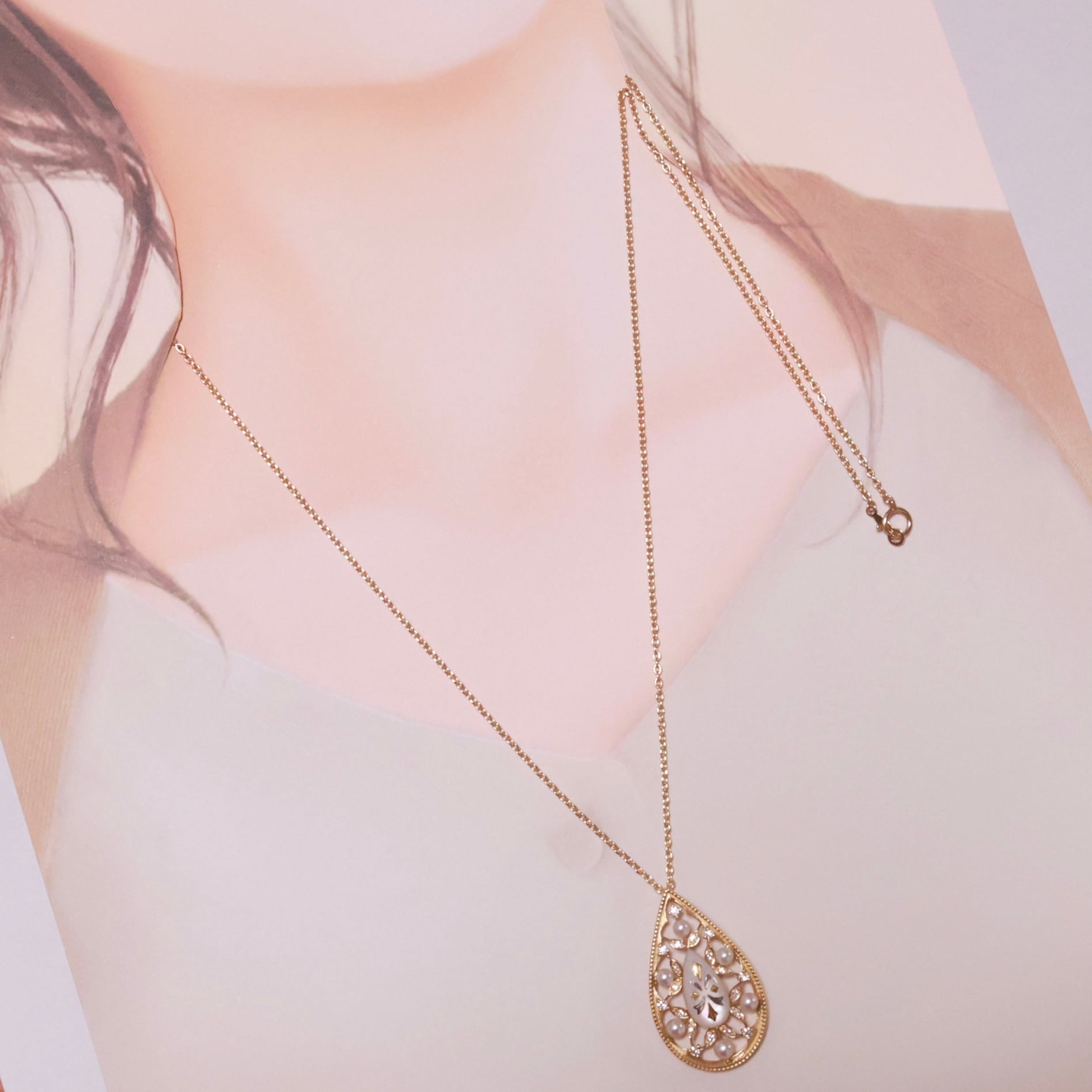 MIKIMOTO   チェーンネックレス　K18