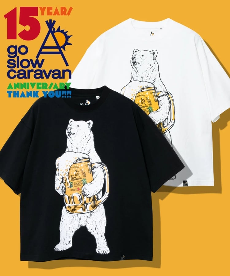 go slow caravan captain stag Tシャツ　5 熊　クマ