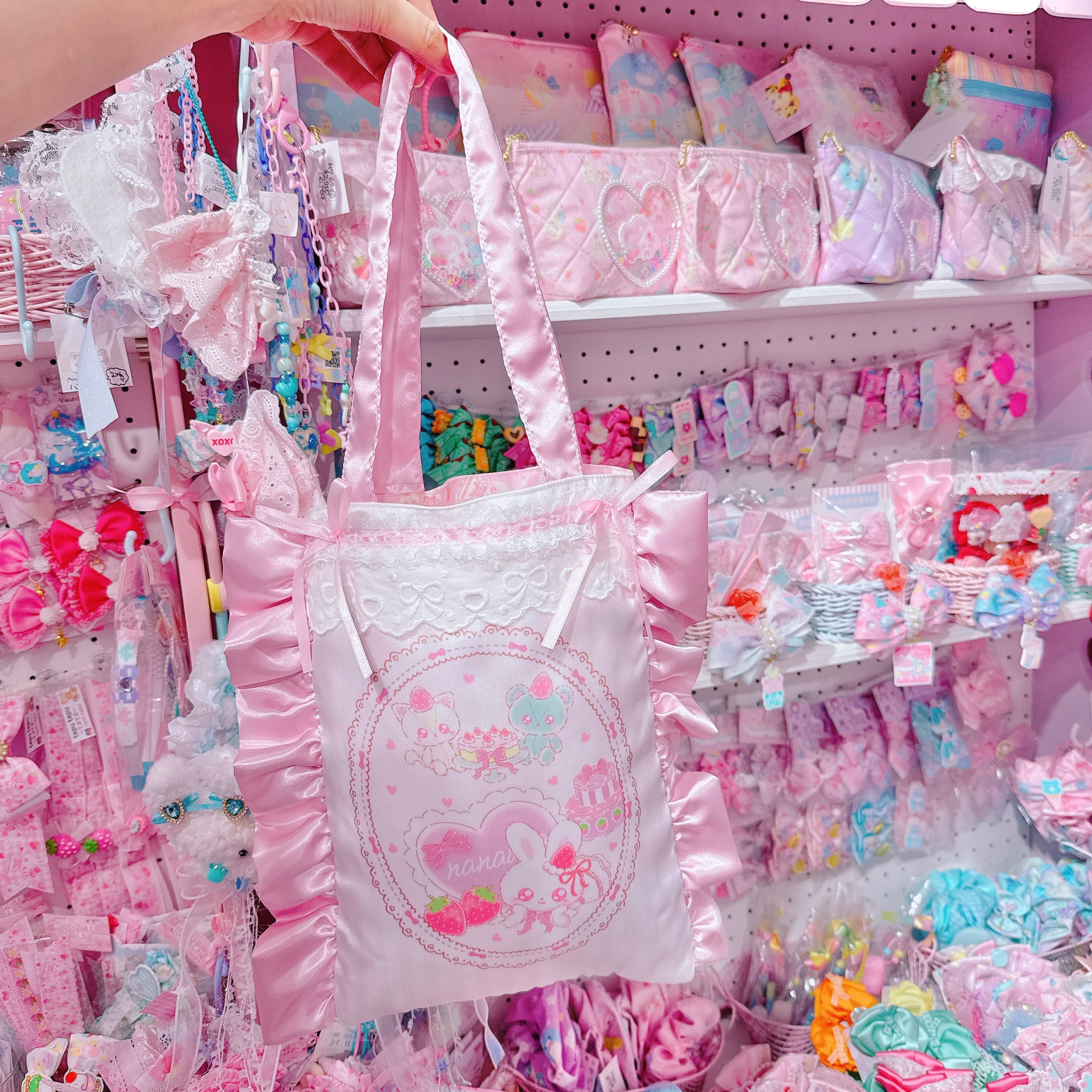 【E7】142-16サテントートバッグ