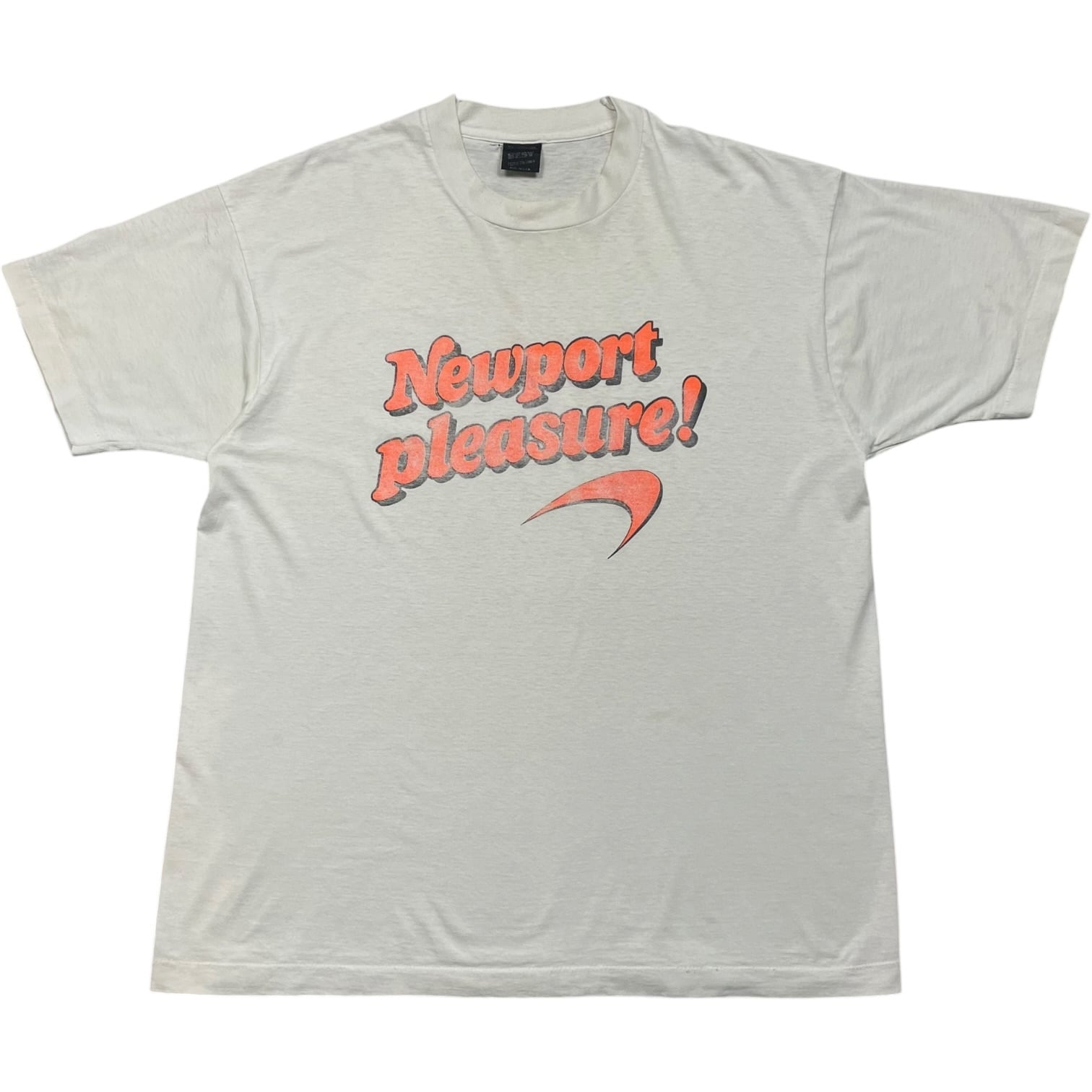 《XL》FRUIT OF THE ROOM フルーツオブザルーム Tシャツ シングルステッチ フロントプリント ニューポート USA製 ホワイト no.10410