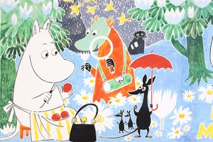 ムーミン 北欧 All Things Commerce「フィン ファミリー ムーミントロール」送料無料 フレーム 展示用フック付アートポスター 絵画 インテリア アート