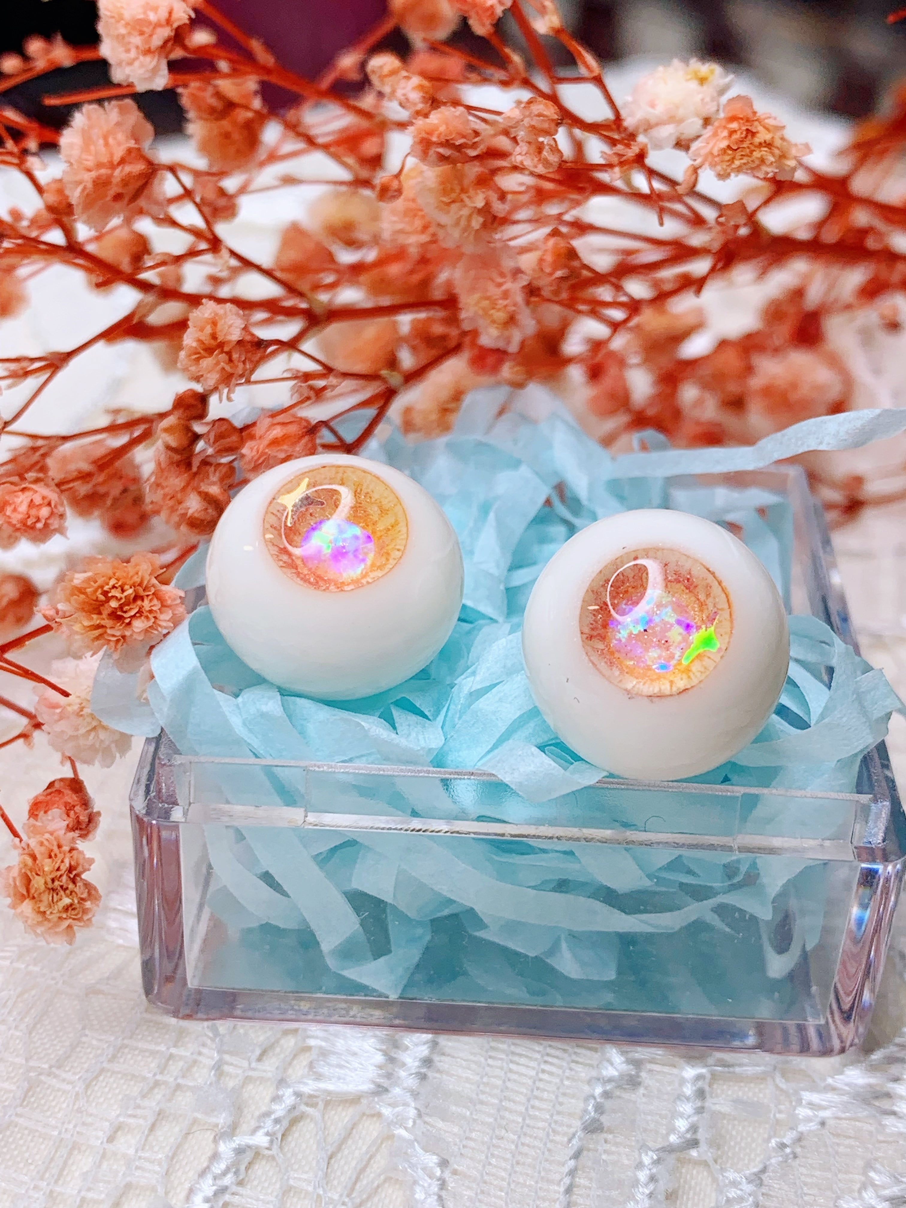 新作】童話眼⭐️14mmレジンアイ「蜜柑」【即納品】 | ドール