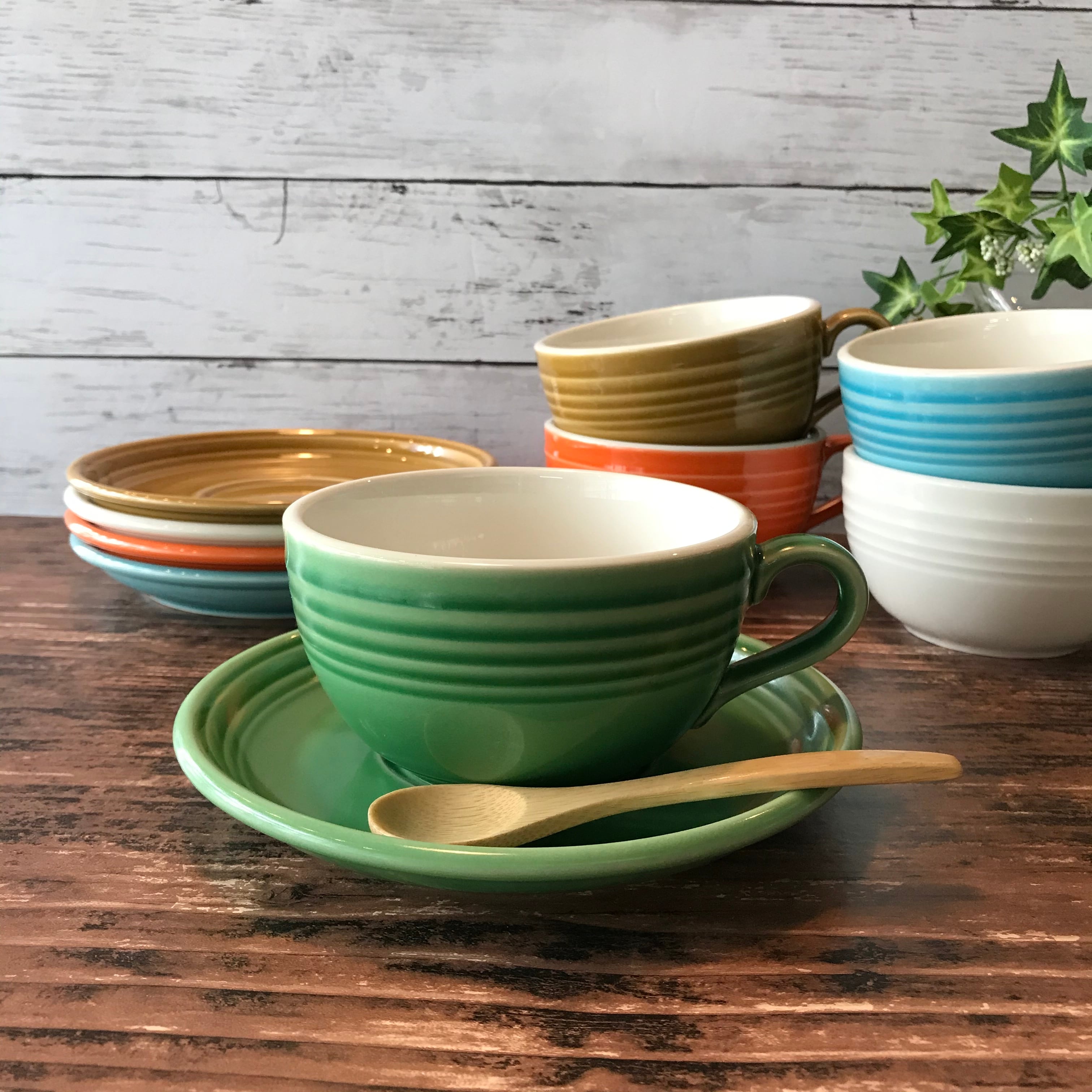 ラテソーサー お皿 6色 カフェ食器 オービット 業務用食器 | 食器の