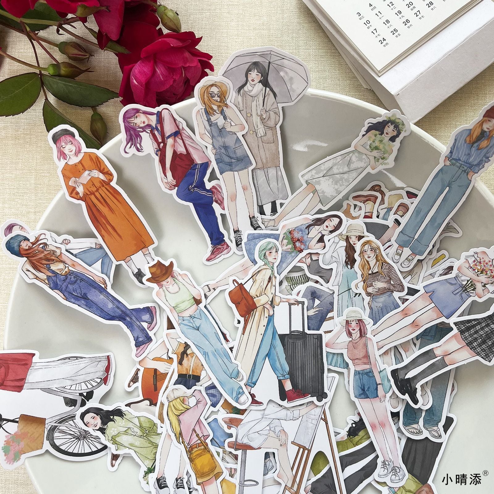 女の子シール ファッション スタイルシール 上質紙 | tyia plan 旧