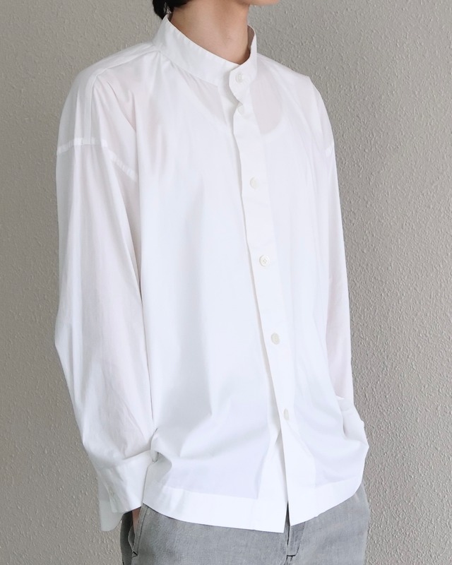 【ISSEY MIYAKE】stand collar shirt