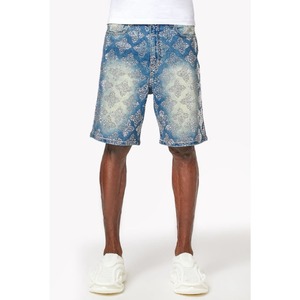 GUAPI / vintage blue embellished denim shorts