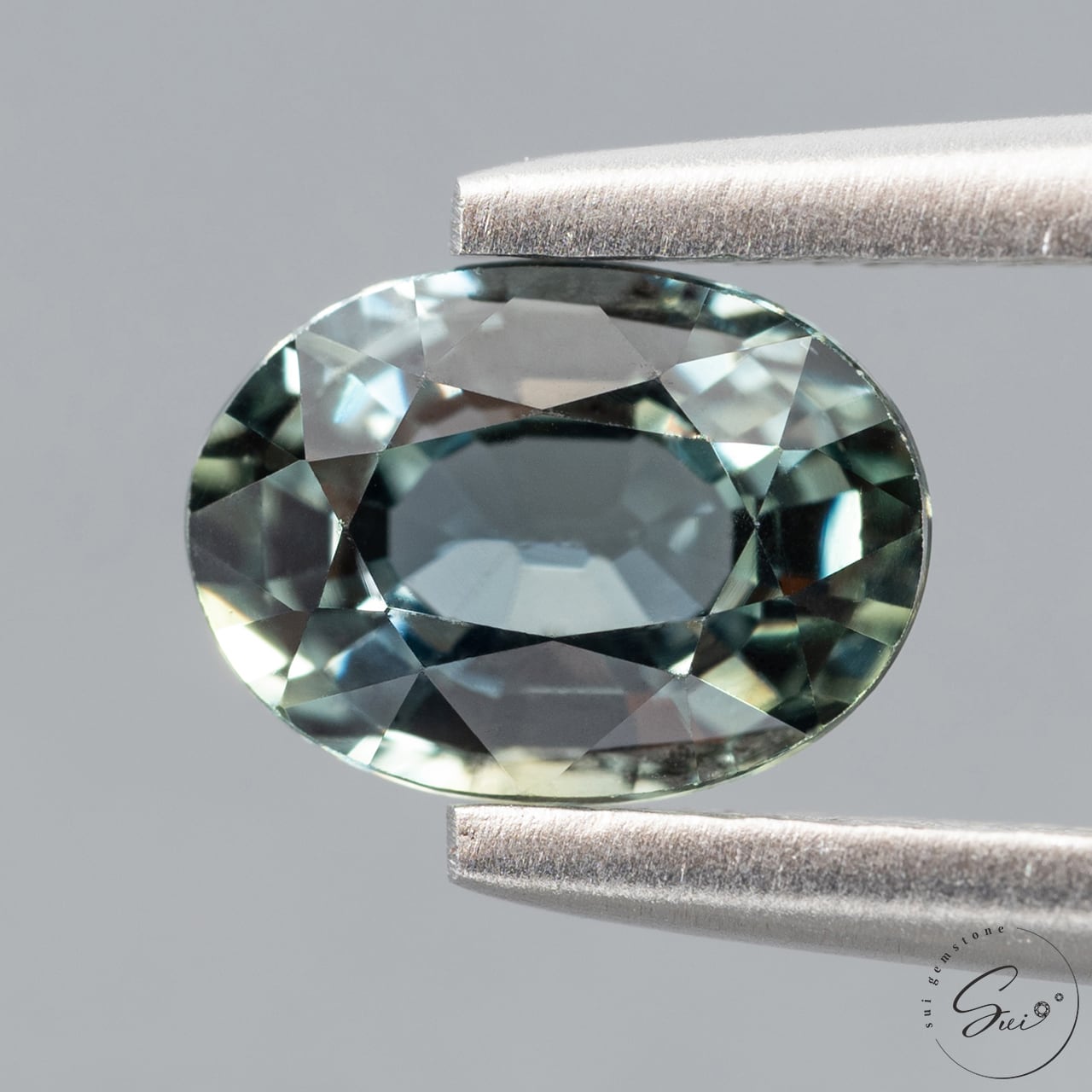 天然【非加熱】サファイア・ブルーグリーン 0.81ct 日宝協