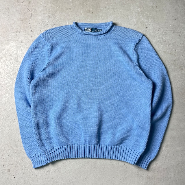 Polo by Ralph Lauren コットンニットセーター ロールネック ポニー 