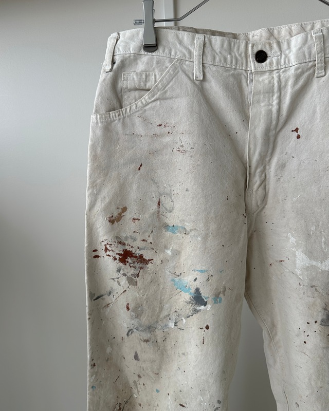 -Dickies- Vintage 00s white paintr pants