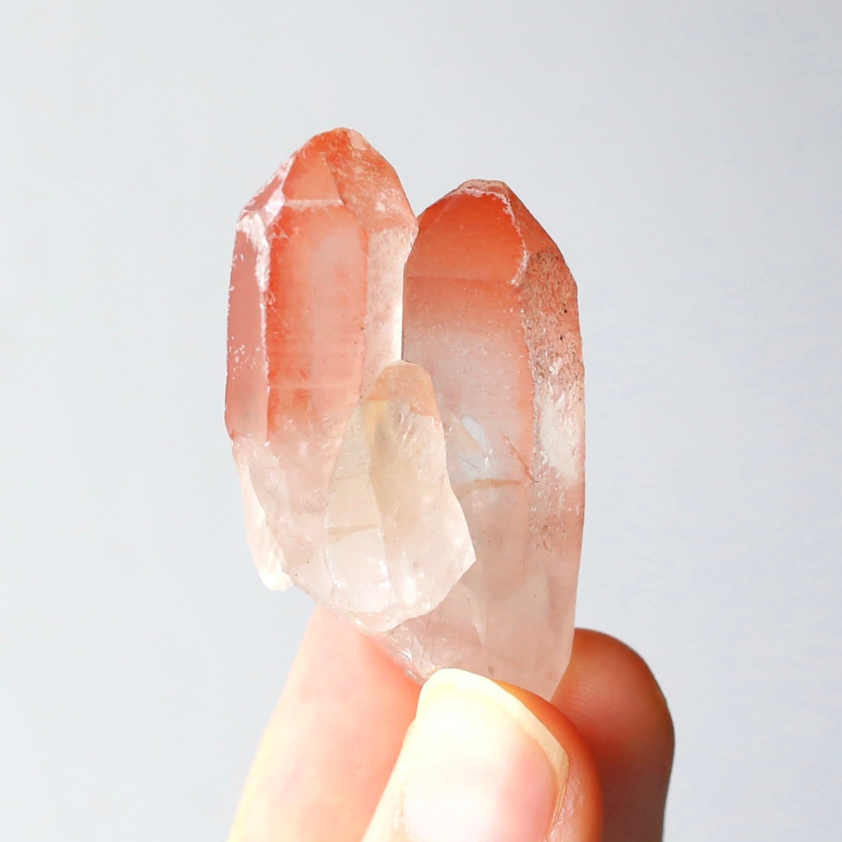 ツイン ディープピンクレムリアンシード 天然石 水晶 鉱物 一点物 クォーツ ツイン ディープピンクレムリアンシード 天然石 水晶 鉱物 一点物