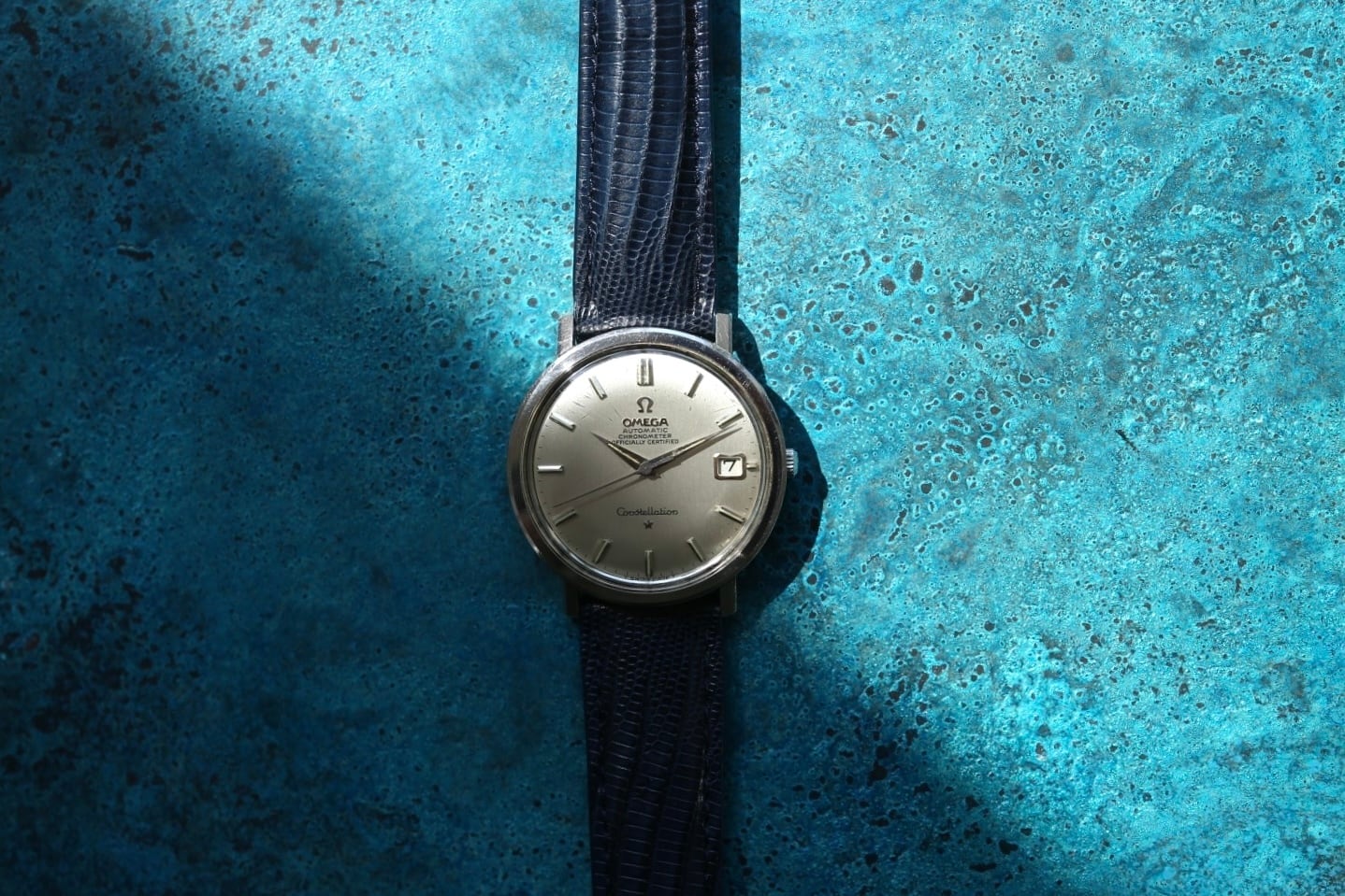 OMEGA】 1966年製 コンステレーション デイト ボンベダイヤル 格納竜頭