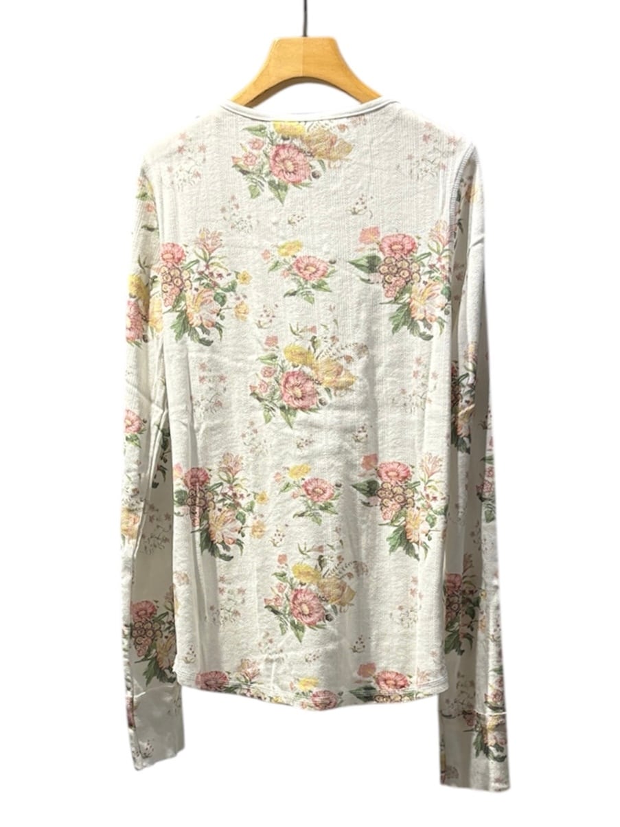 26SS】OPEN YY オープン ワイワイ / FLORAL HOOK HENLEY LONG SLEEVE