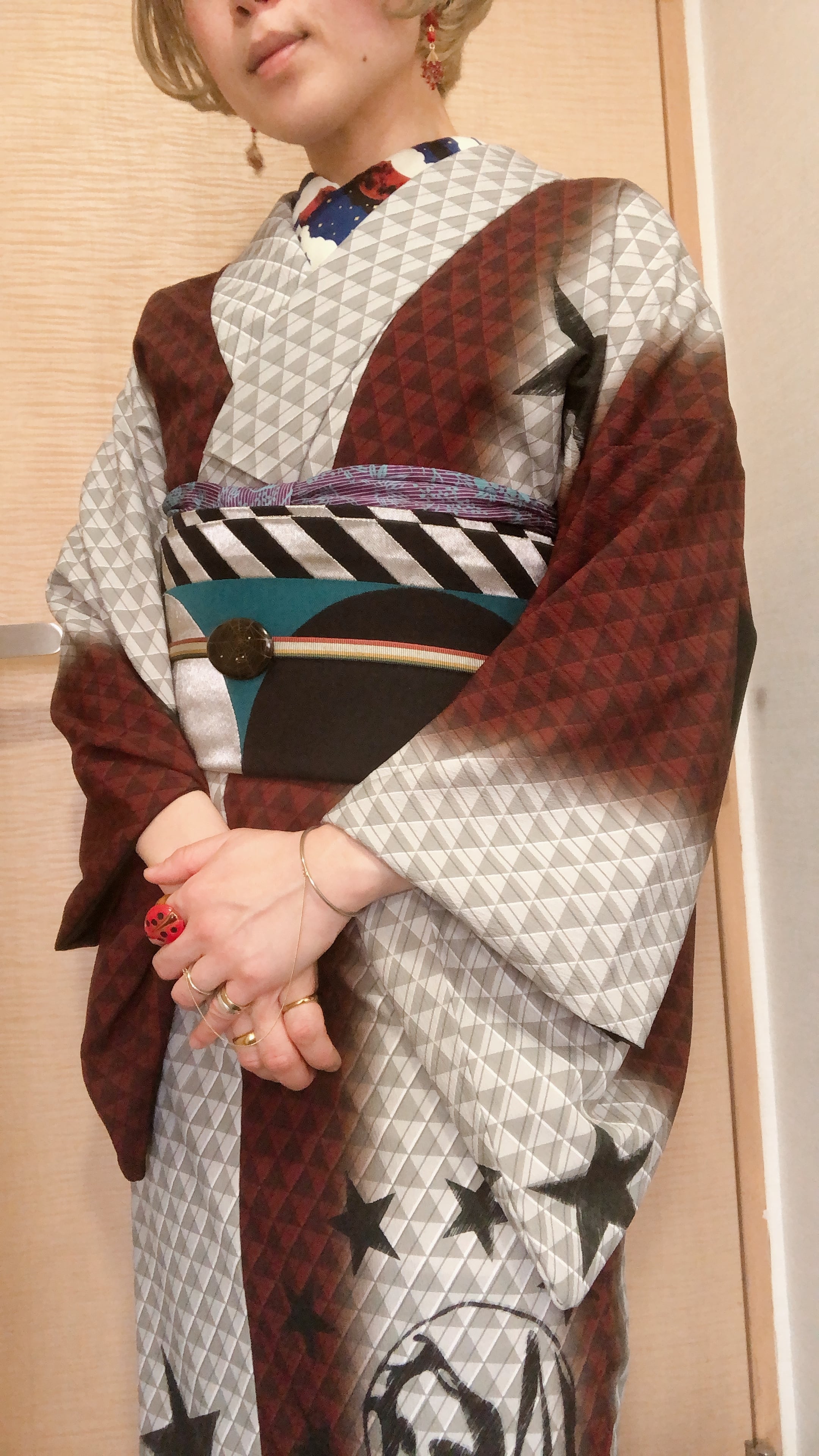 M寸即納品あり】ポリエステル付け下げ着物 「Maria」 | 重宗玉緒 WEB SHOP