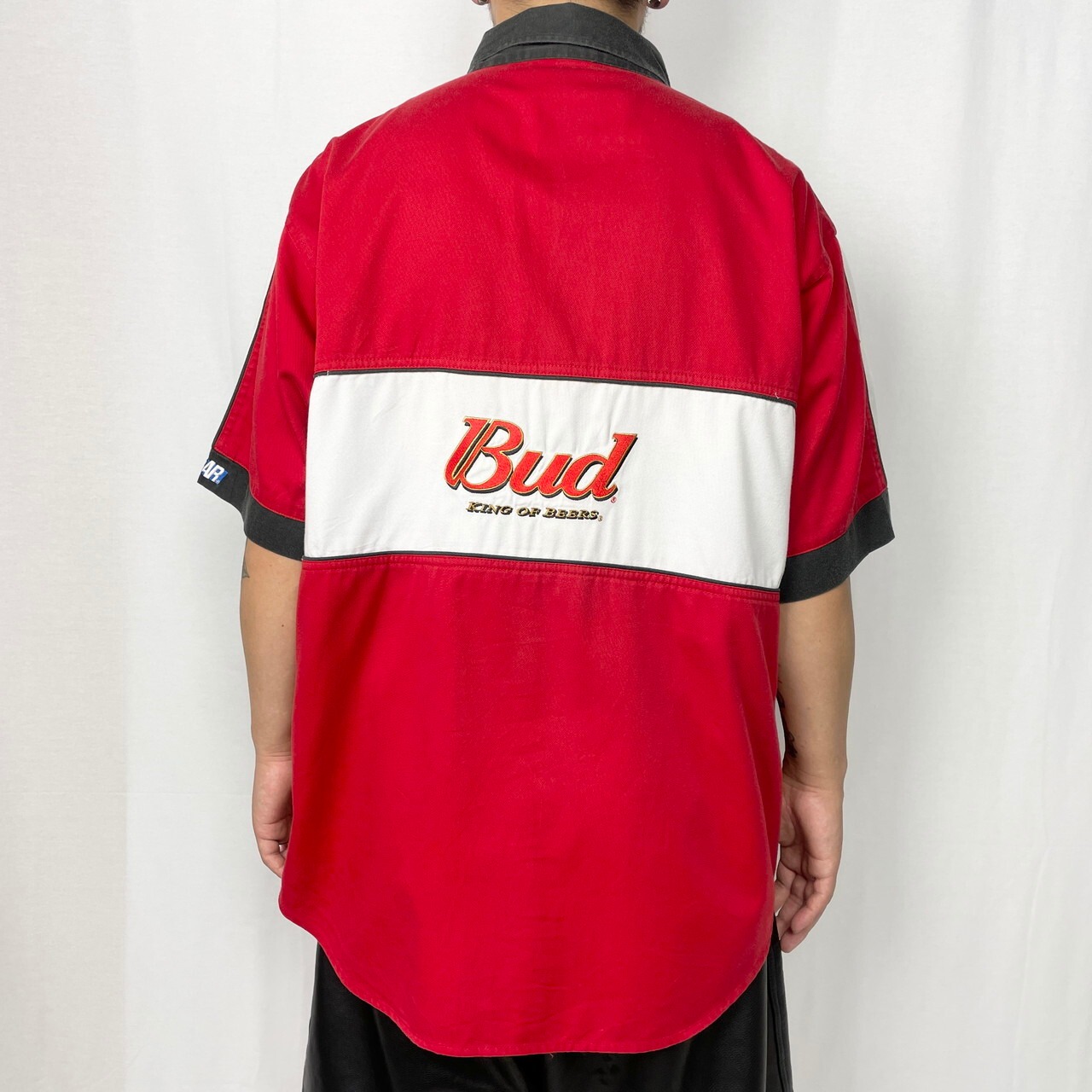 Budweiser SPORTS トラックジャケット レーシング 刺繍 90s Budweiser 