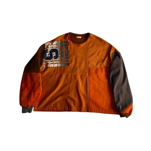 Rebuild sweat pullover orange over-dye