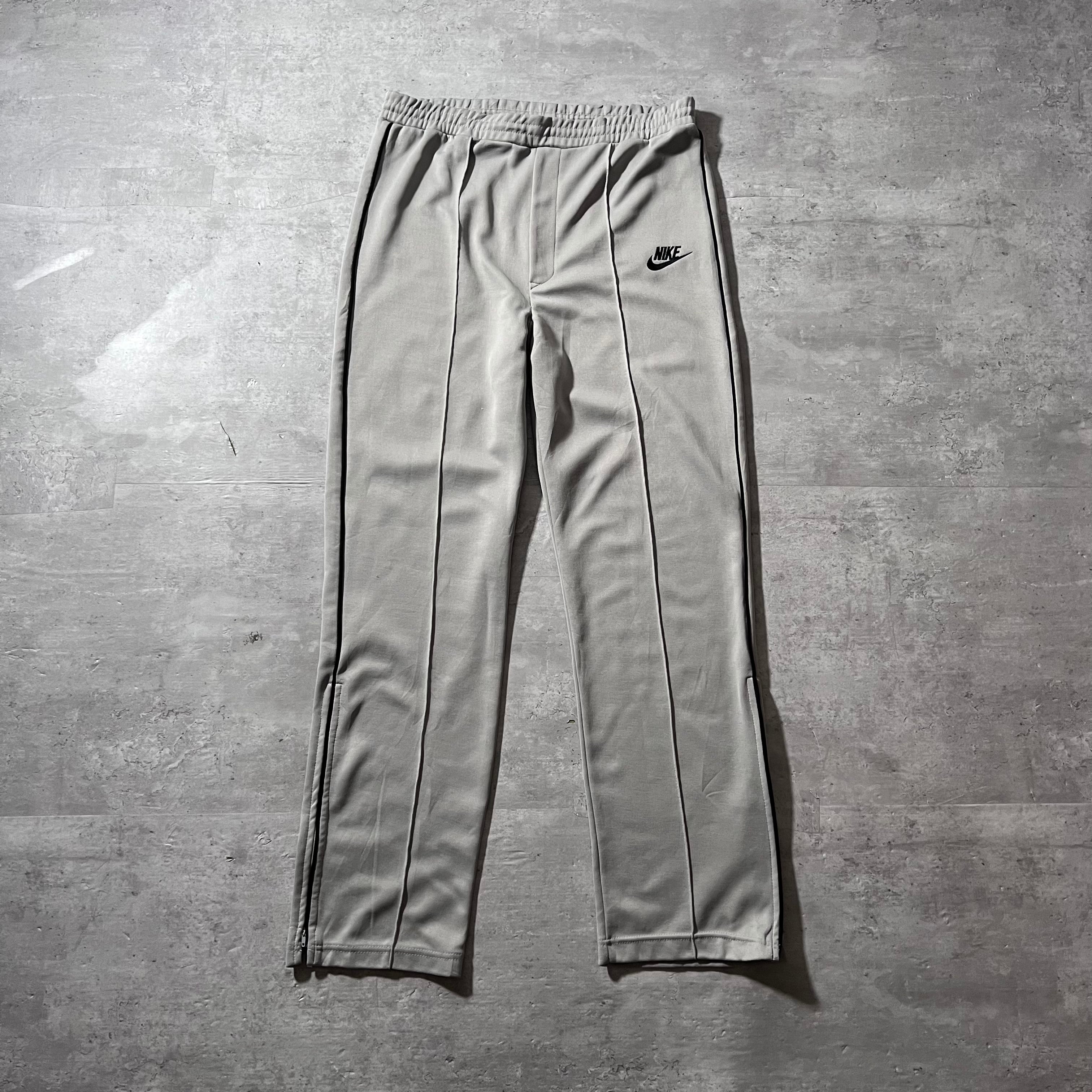 70s-80s “NIKE” track pants light gray side line 70年代 80年代