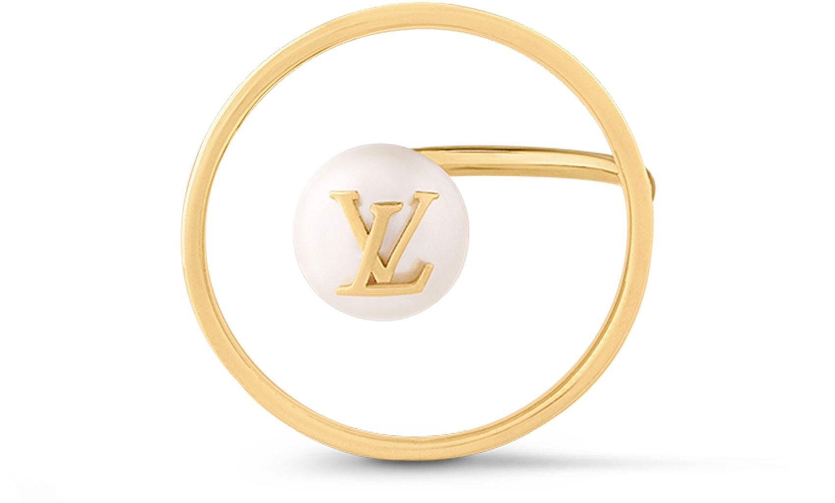 海外限定品★希少【LOUIS VUITTON】リング LV エクリプス パール 限定アイテム】ルイヴィトン リング・LV エクリプス パール