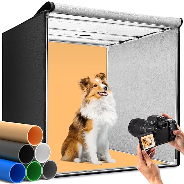 高輝度撮影ボックス 撮影用テント LED照明キット NEEWER 50W 撮影ボックス 50x50cm ライトテント 撮影ブース