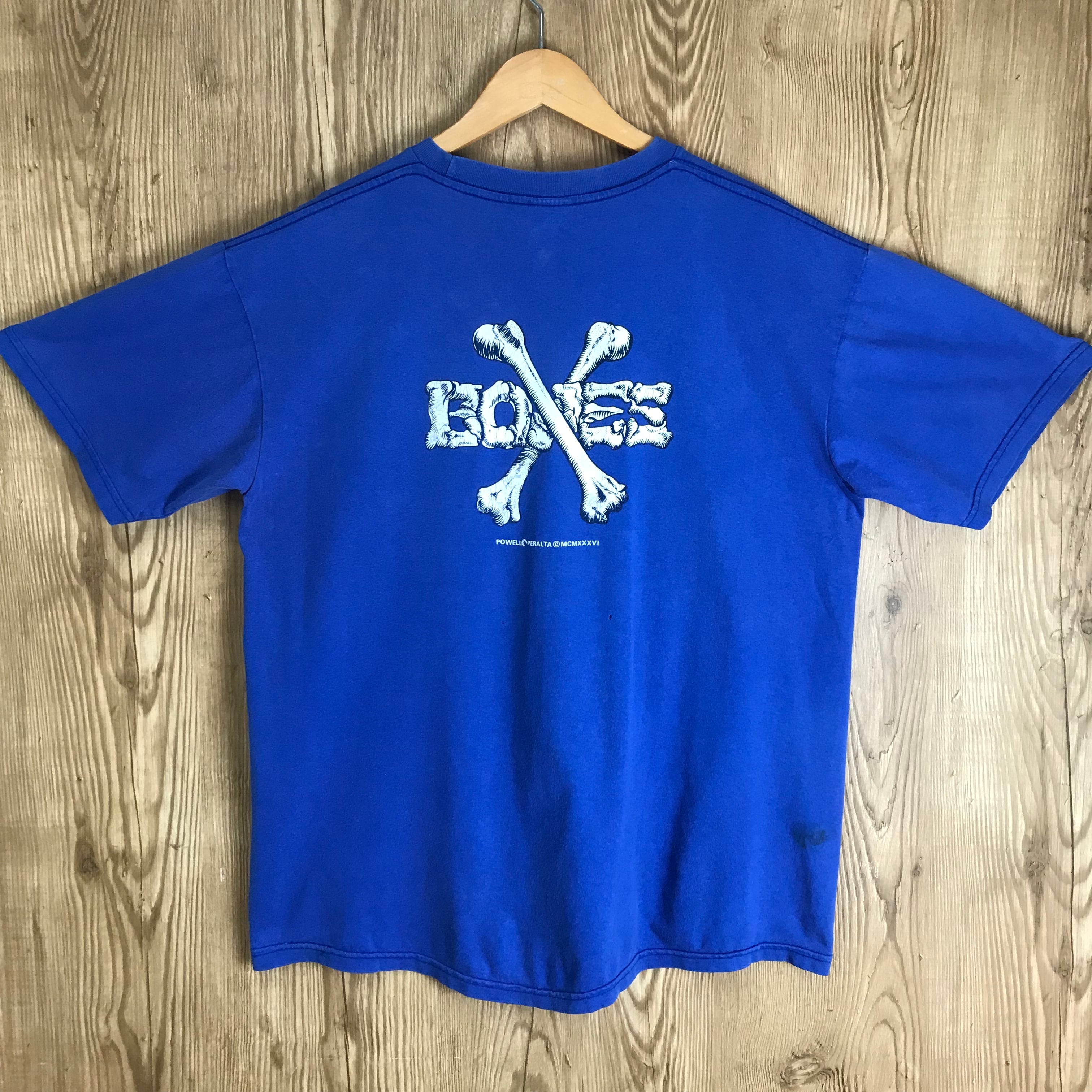 VINTAGE POWELL PERALTA クロスボーン 両面プリント 半袖 T-sh T VINTAGE POWELL PERALTA クロスボーン 両面プリント 半袖 T-sh T