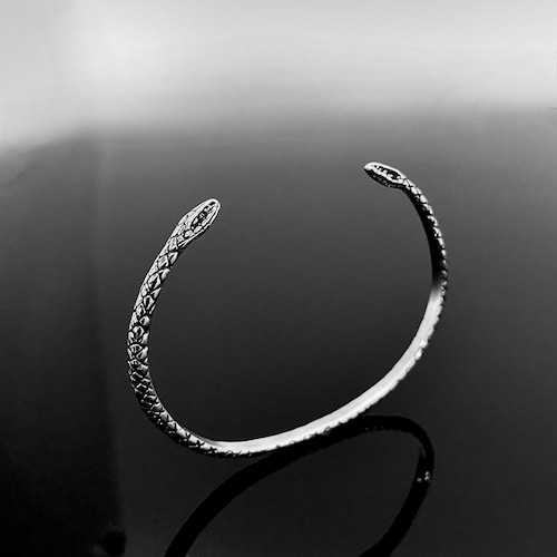 TWO HEADED SNAKE BANGLE BRACELET / スネークバングル