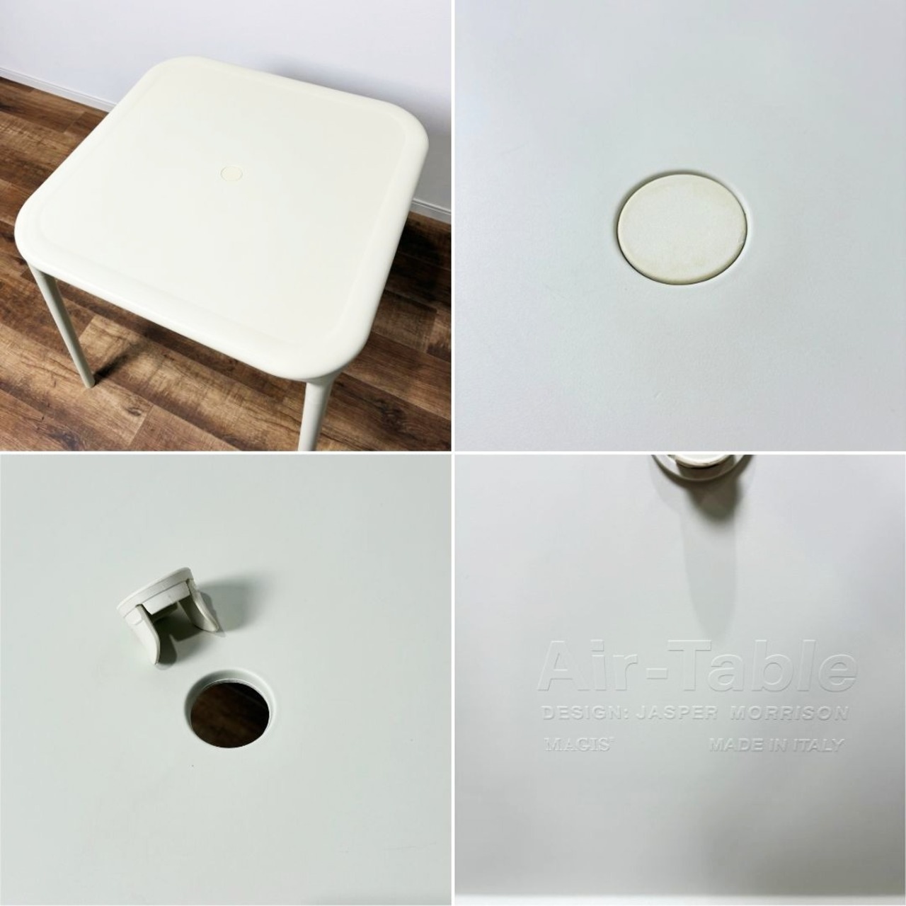 MAGIS マジス AIR-TABLE ＆ AIR-CHAIR SET white エアテーブル＆エアチェア2脚 セット ホワイト デザイナーズ家具 屋外使用可【中古】【送料無料】