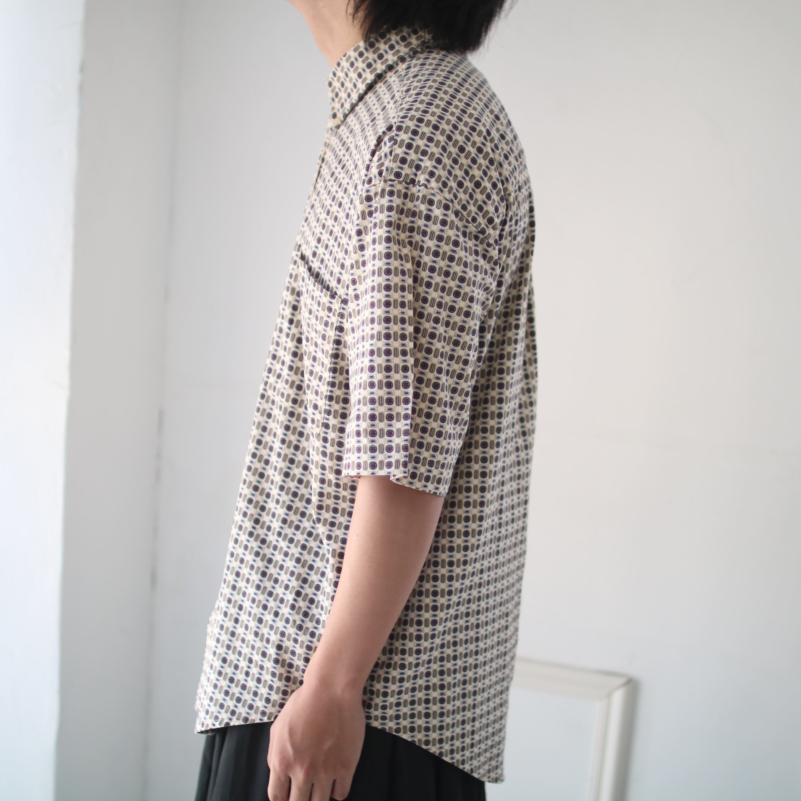 OLD pattern design COTTON shirt | 古着屋orb ONLINESTORE OLD pattern design COTTON shirt | 古着屋orb ONLINESTORE