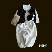 ペッパー / PEPPER / ビションジョガーパンツ / 韓国子供服 / キッズ / 26winter〖取寄〗*XS~XL*