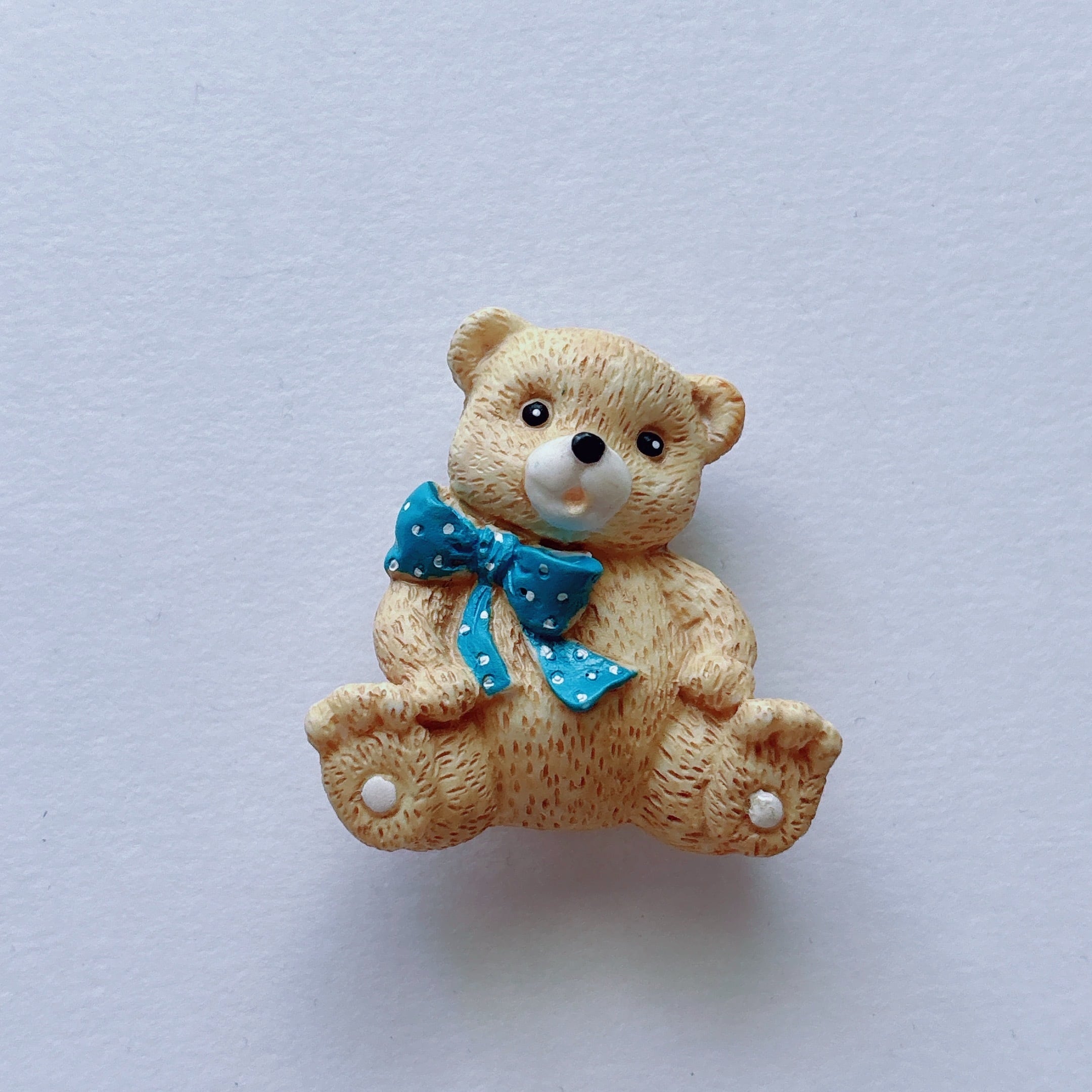 Vintage 70s - 80s gold tone teddy bear brooch ヴィンテージ 70年代