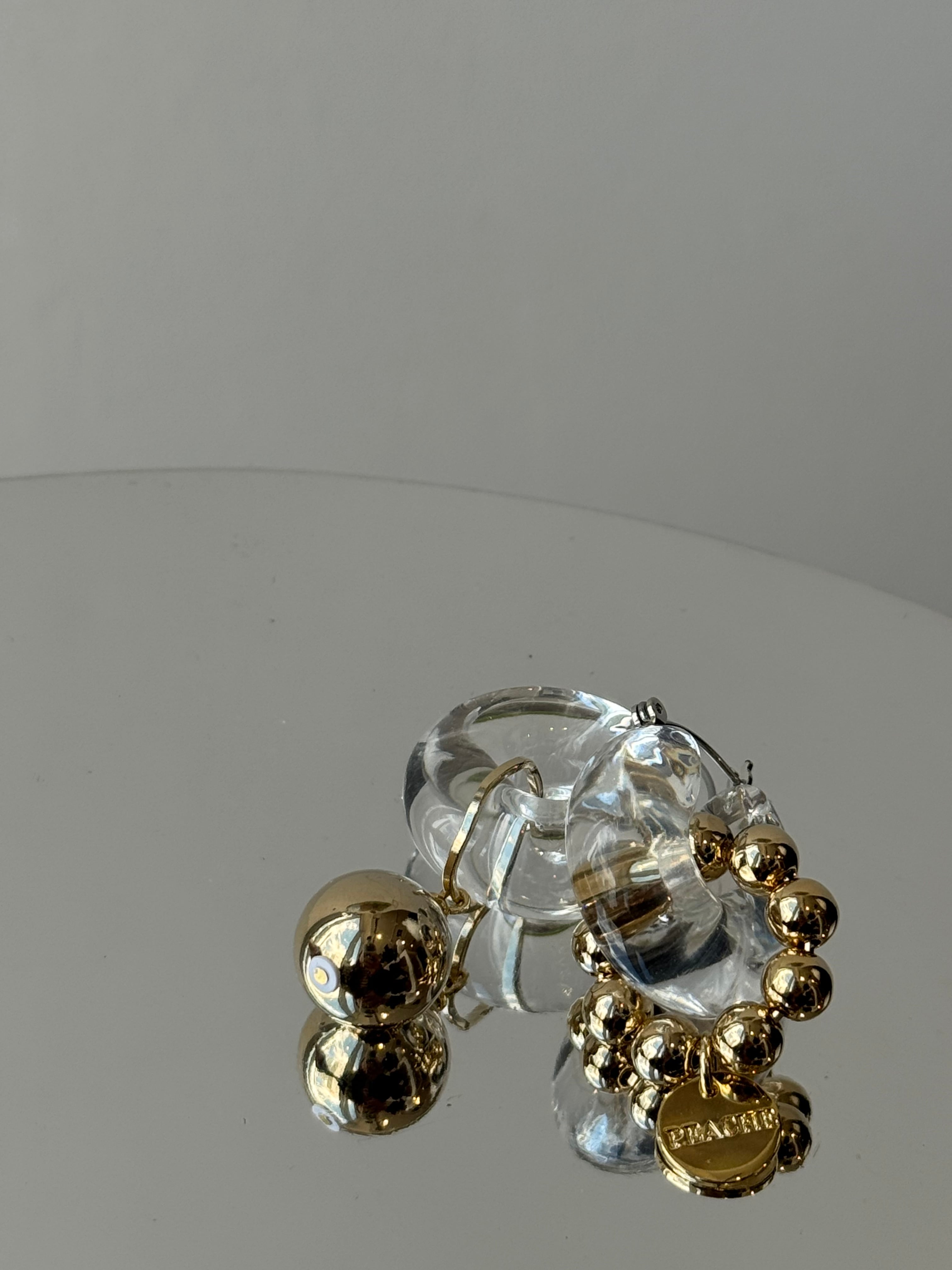 pukkuri clear circle ball ring asymmetry