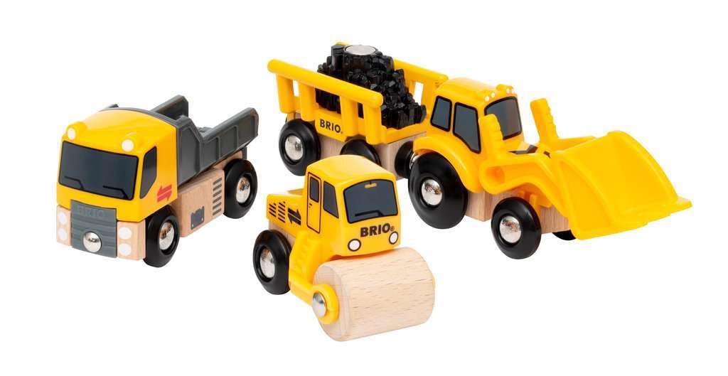 【人気】BRIO (ブリオ) 工事車両セット 33658 対象年齢 3歳~