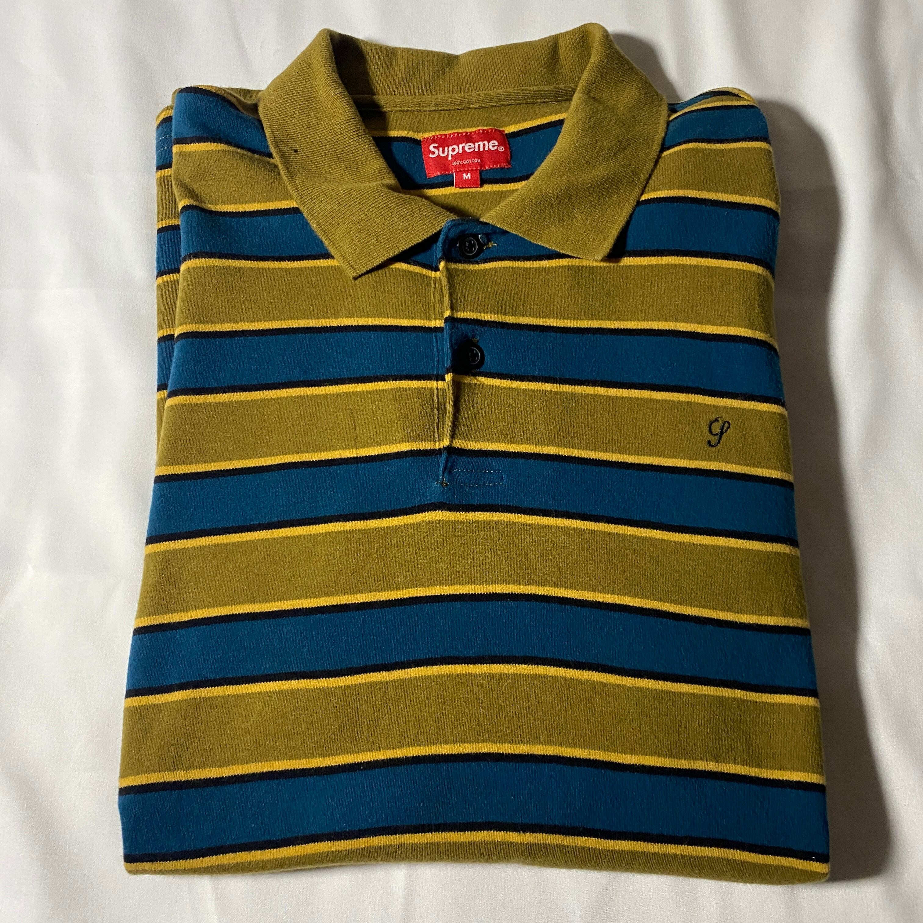 18AW Supreme Striped LS Polo | WAGENTYPEII