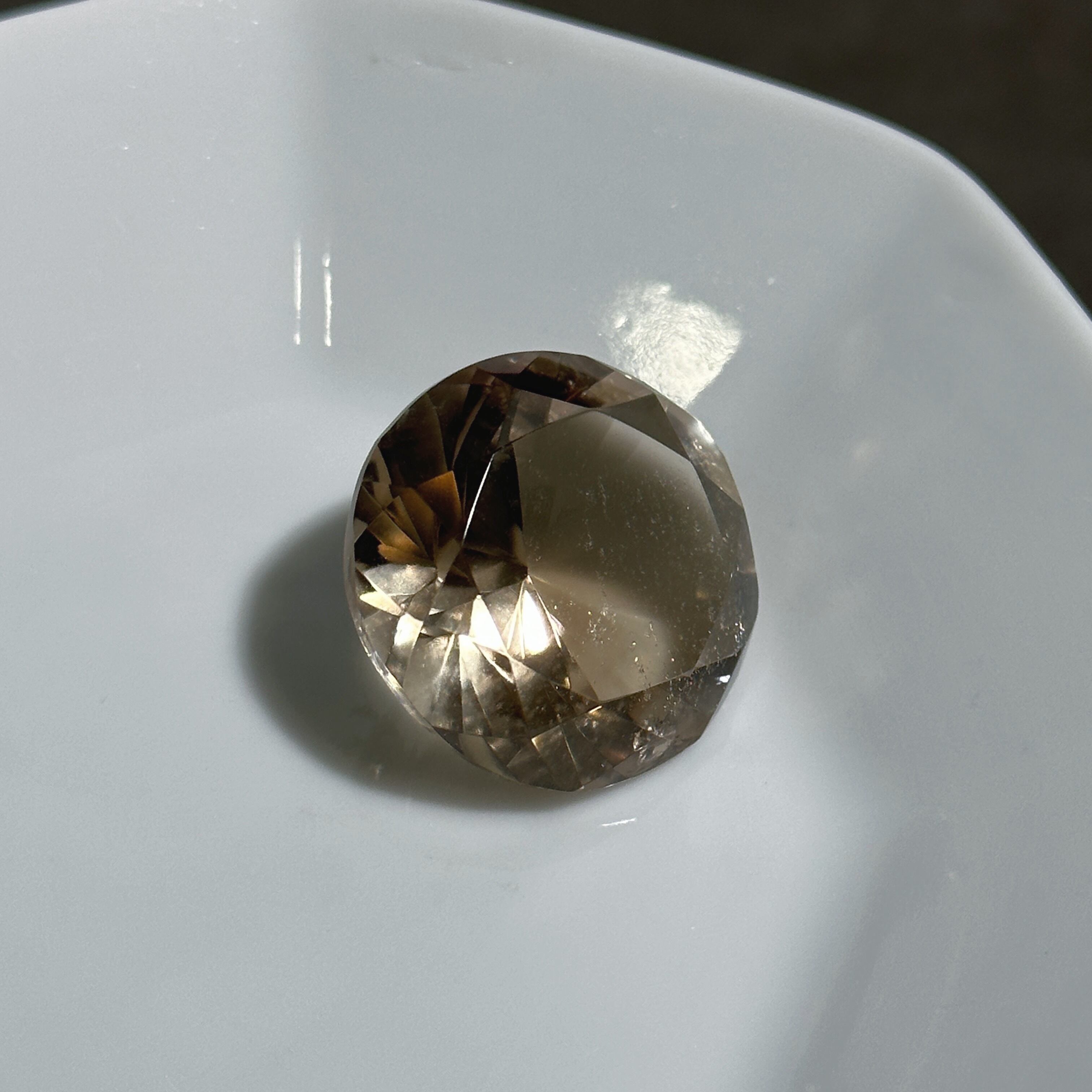 シトリン（黄水晶） ミニダイヤモンドカット13◇ Citrine ◇ 天然石