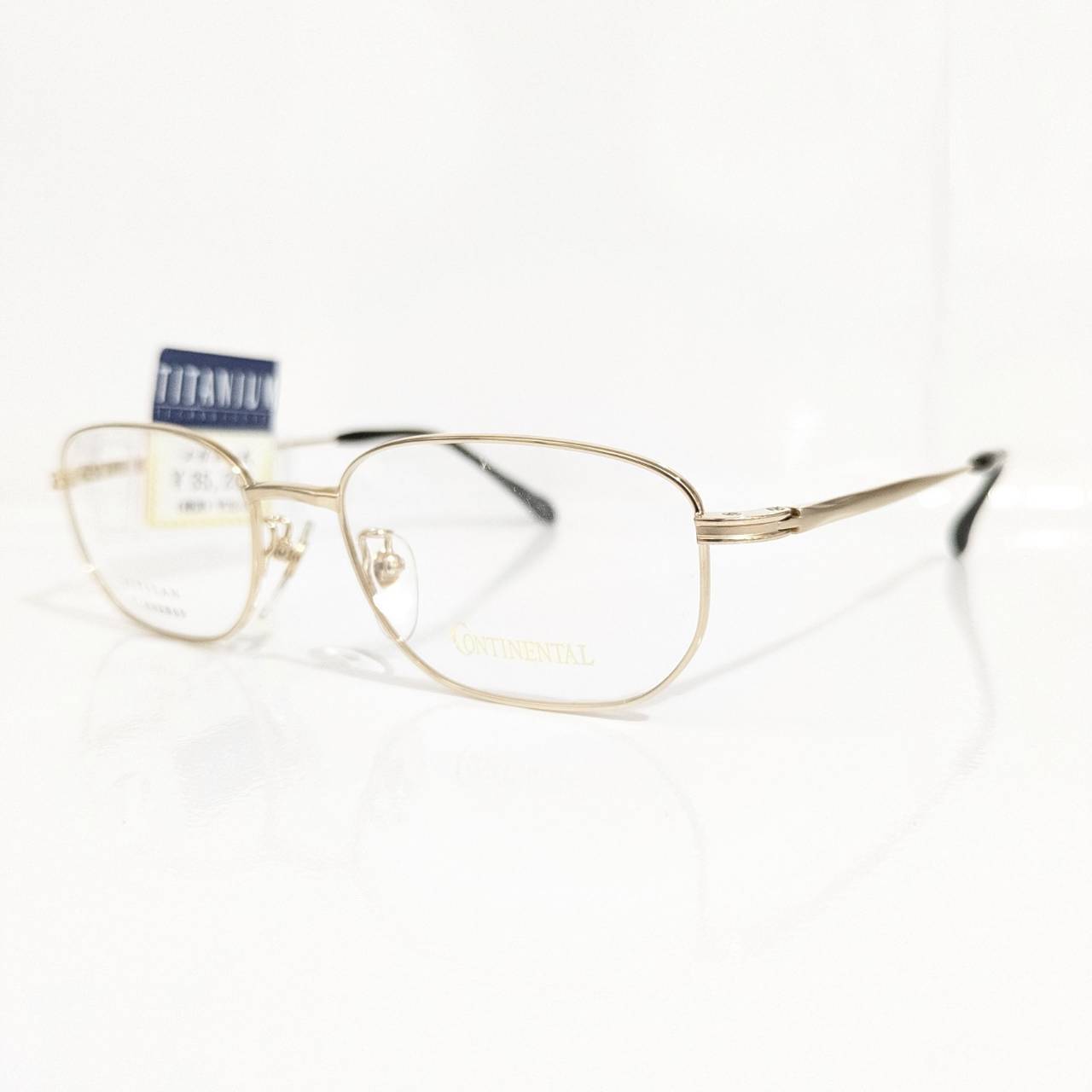 【CONTINENTAL】スクエアメタルフレーム ゴールド