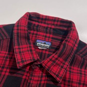patagonia パタゴニア チェック 長袖 ネルシャツ /レッド ブラック系 メンズ アウトドア