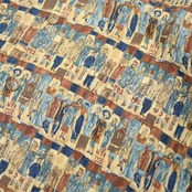 various human pattern linen shirt
