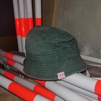 embroidered bucket hat -green-
